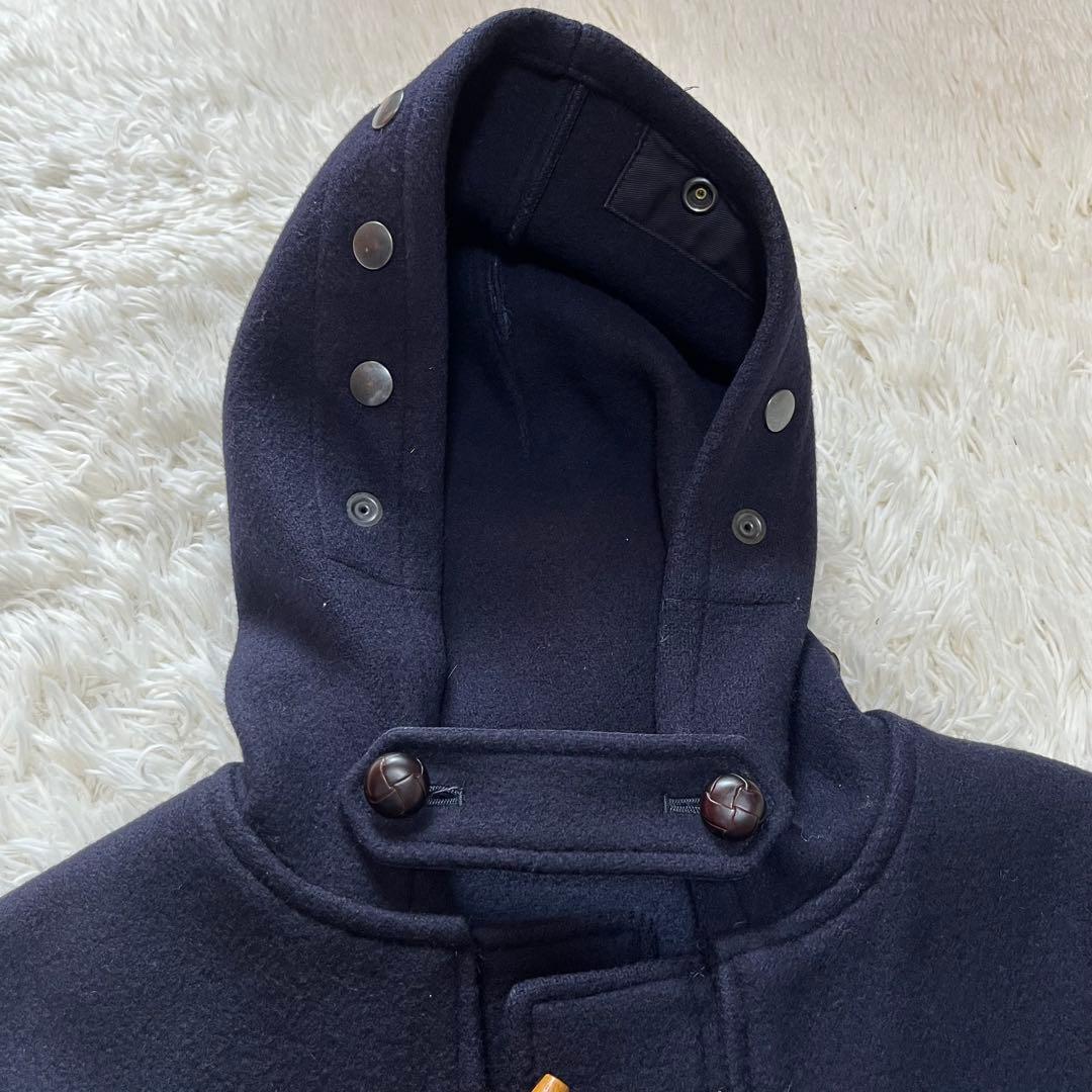 【良品】ポロバイラルフローレン　ダッフルコート　フード付き　ネイビー　日本製