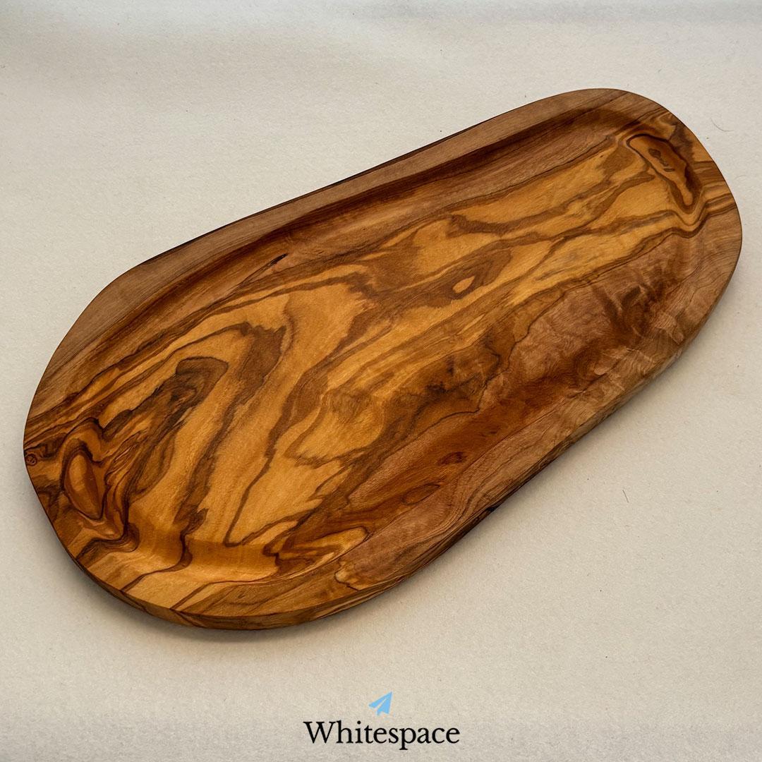 縁 溝付き オリーブウッド カッティングボード まな板 ハンドメイド チュニジア