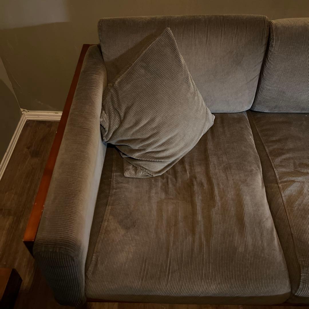 グレー 3人掛けソファ セット　モダンデザイン