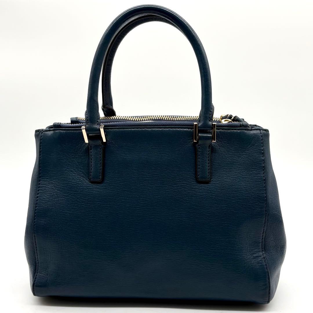 美品✨アニヤハインドマーチ イーブリー 2way ハンドバッグ レザー ブルー