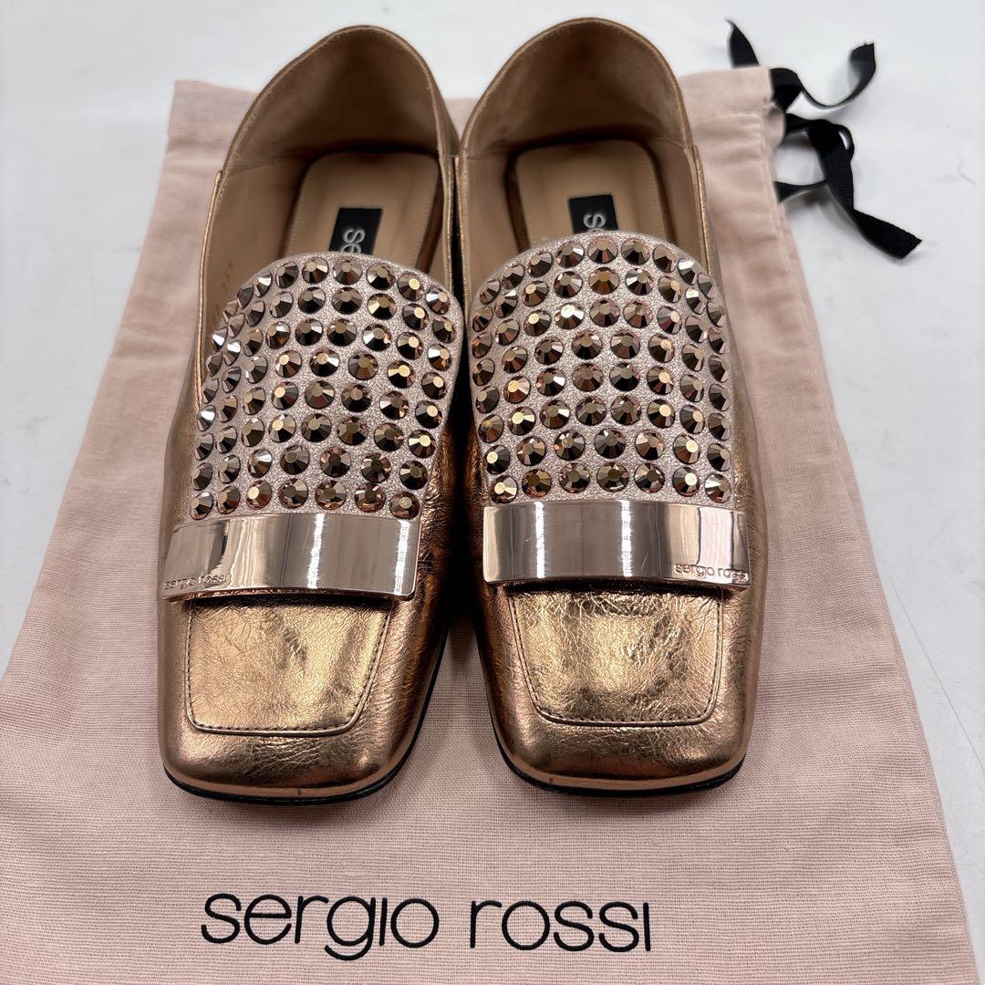 【極美品】sergio rossi セルジオロッシ スタッズ　SR1ローファー