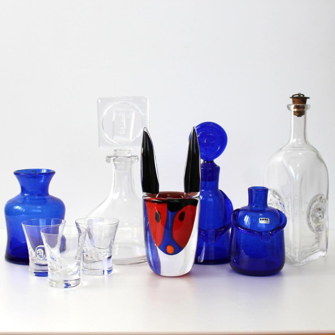 【超貴重な後期作品】エリックホグラン ガラスオブジェ　北欧ヴィンテージ　サイン有