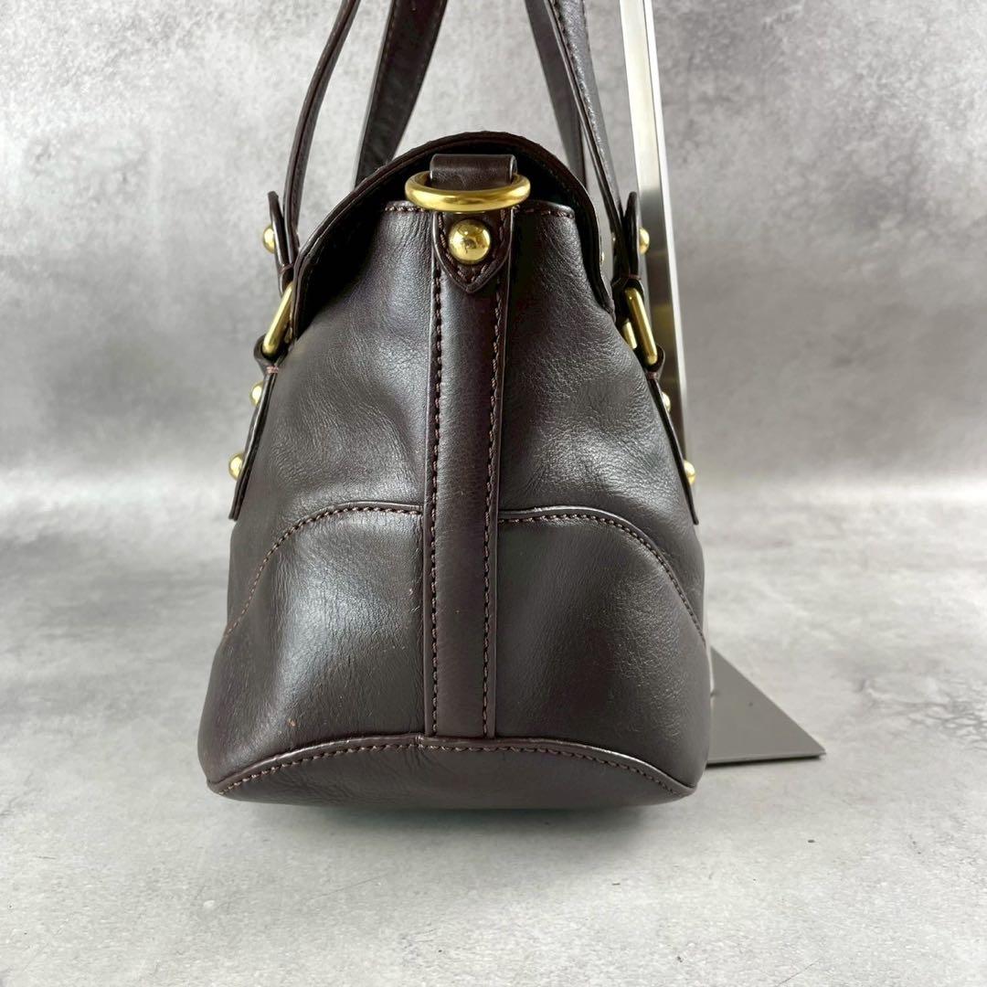 良品✨y2k マークジェイコブス 2way トート ショルダーバッグ レザー 茶