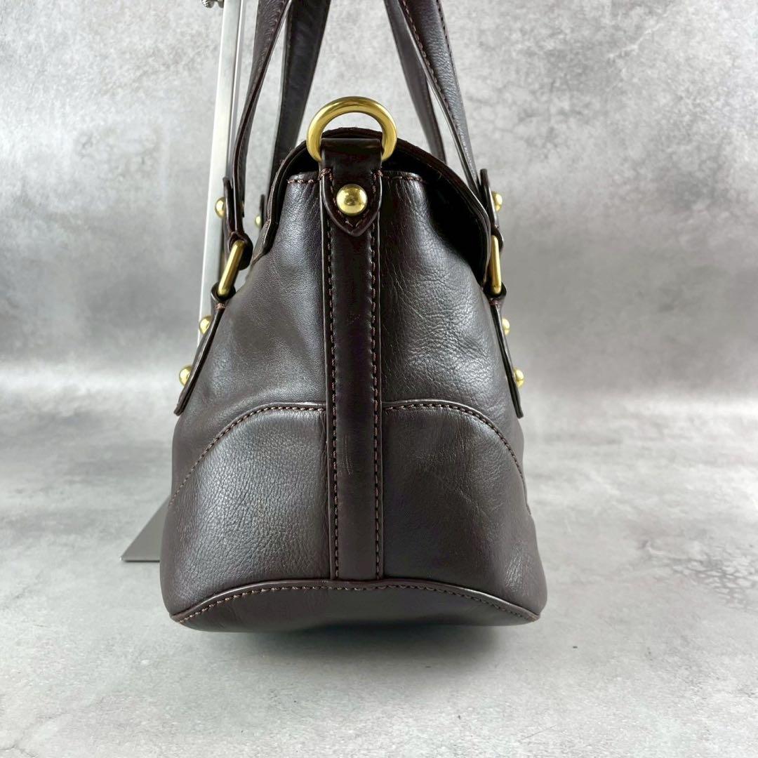 良品✨y2k マークジェイコブス 2way トート ショルダーバッグ レザー 茶