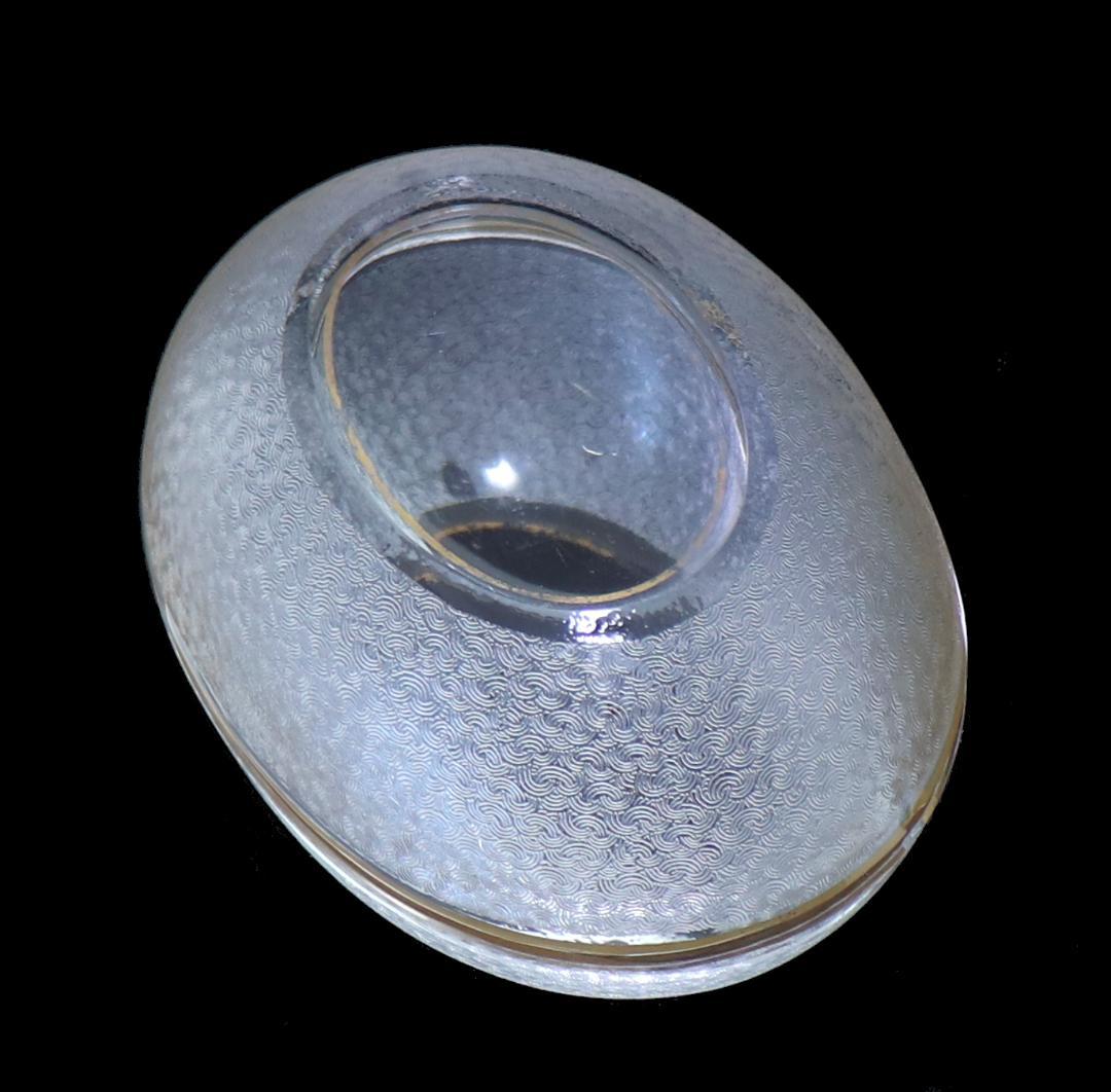 オールド・バカラ 珍品 春海商店特注 青海波文 金彩楕円浅皿 懐石料理具 小付