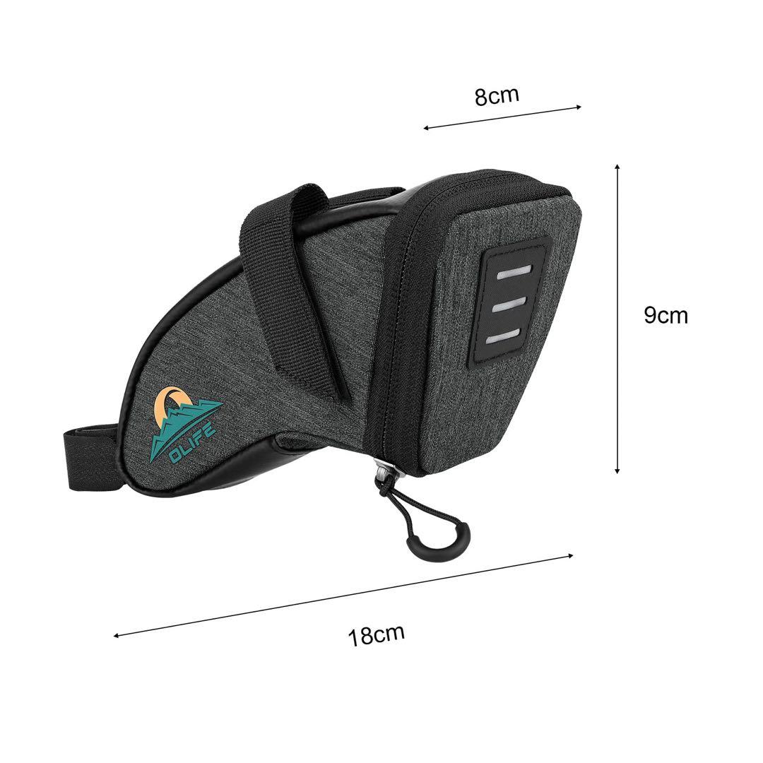 OLIFE バイク サドルバッグ 自転車 シート下 ウェッジポーチ