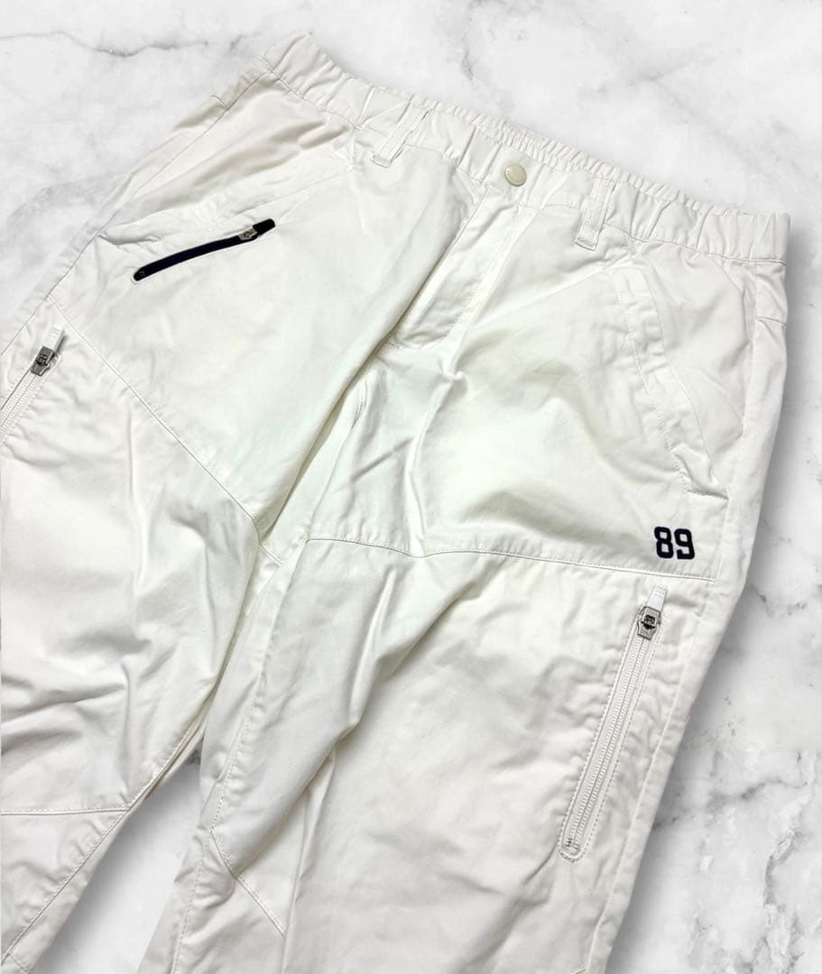 美品✨　PEARLY GATES ホワイト レインウェア パンツ　メンズ XL