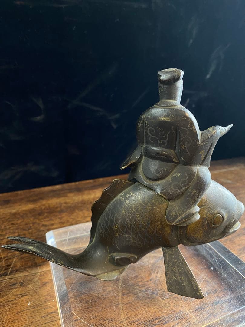 人物銅香炉　美術品　骨董品　金属製　工芸品　香炉