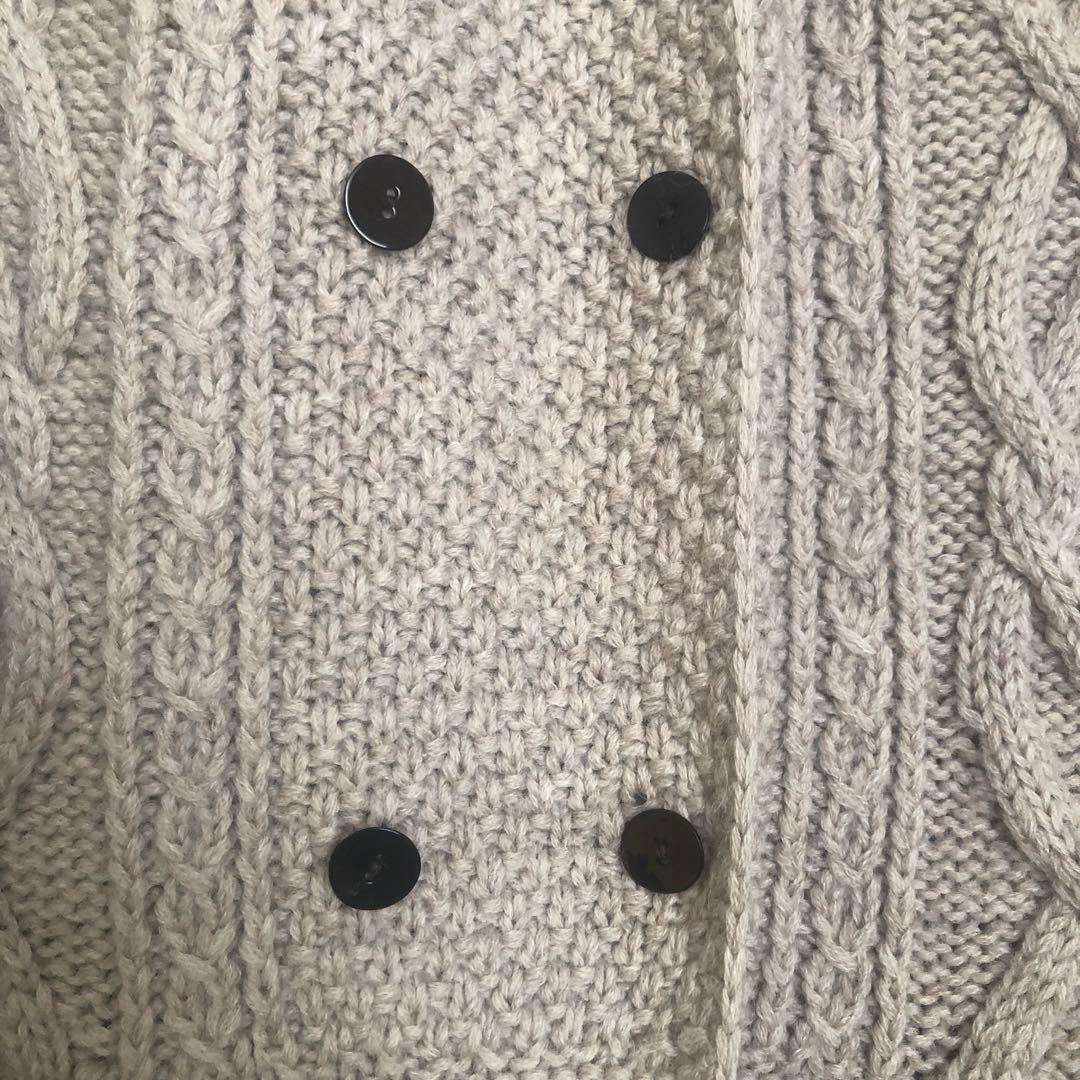 ポルテ デ ブトン ニットコート ウールコート アルパカ