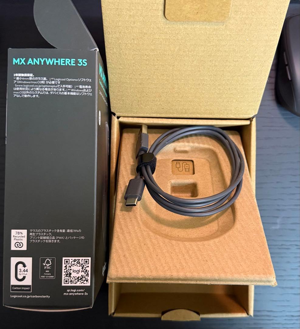 R7/10購入 Logicool MX Anywhere 3S ブラック