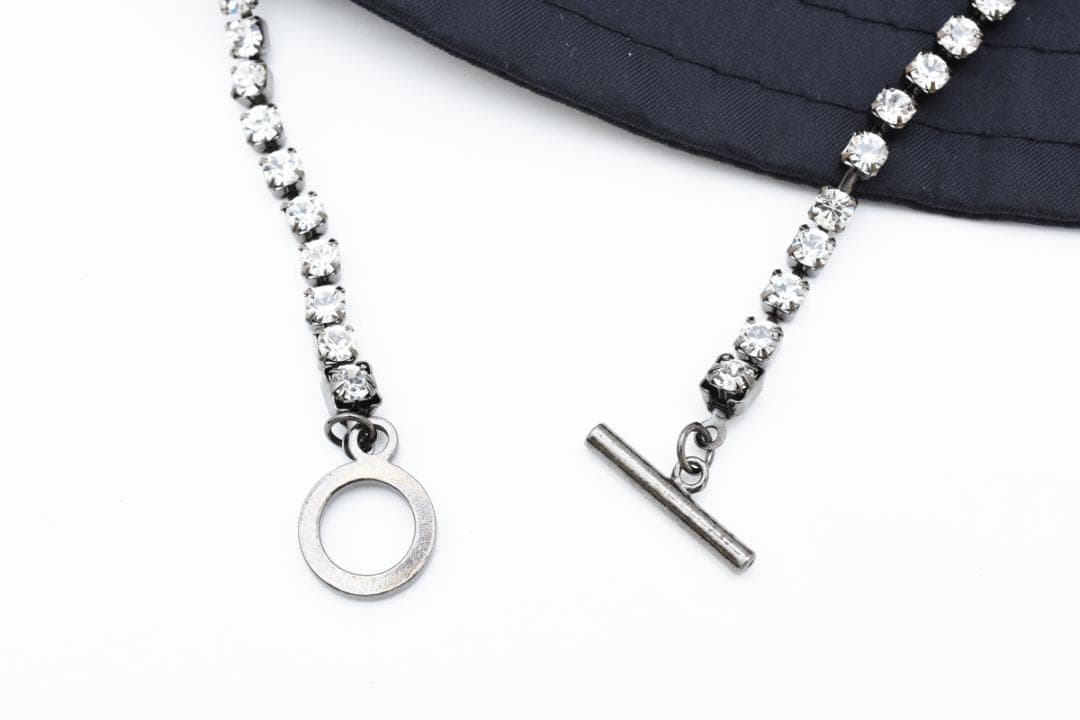 ★美品★ヌメロヴェントゥーノ　ニューエラ　ハット　クリスタル　ロゴ　ブラック