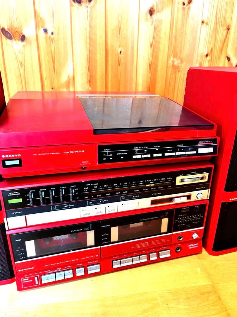 SANYO DC-W07 サンヨー　レコード　カセット　ラジカセ　コンポ