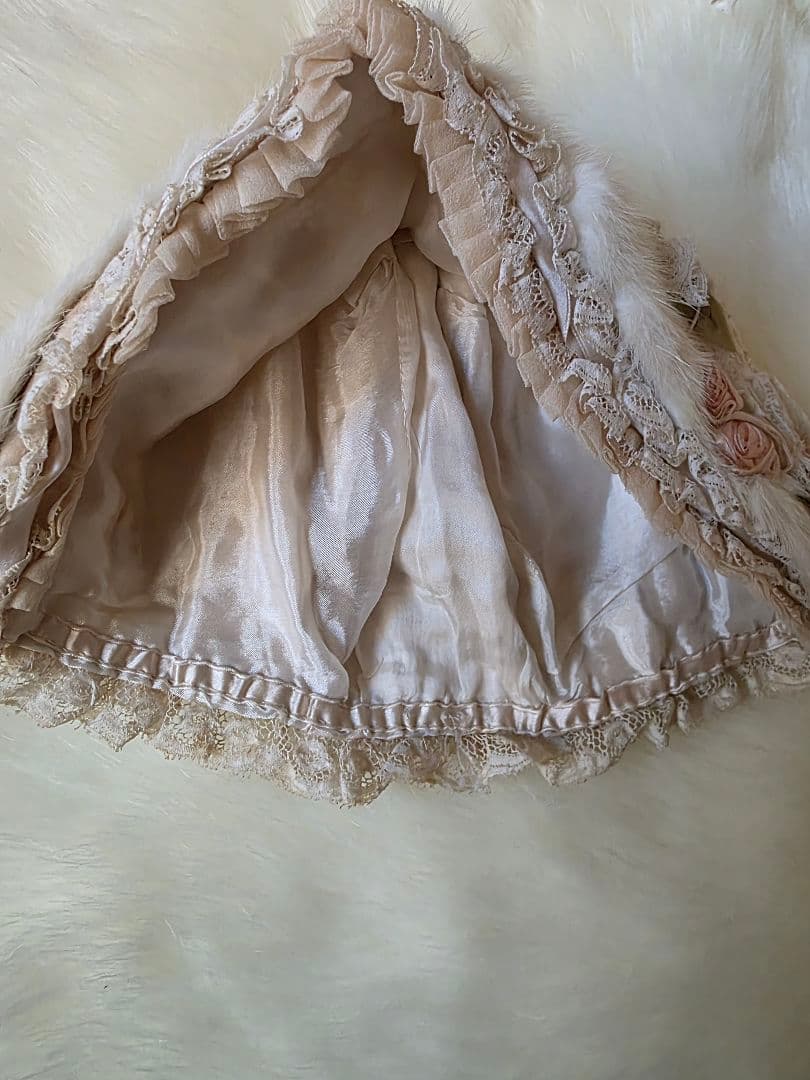 アンティーク　レース　ベビーボンネット