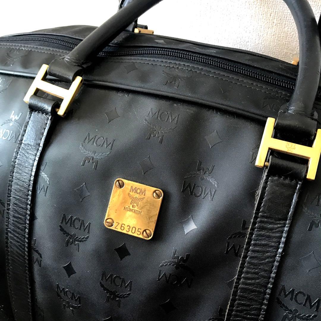 MCM ボストンバッグ サイズ大【正規品　型番Z6305】 カラー：ブラック