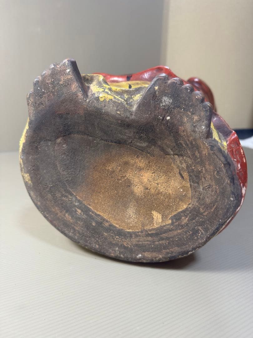 2392 九谷焼　達磨大師像   置物　仏教美術  時代物