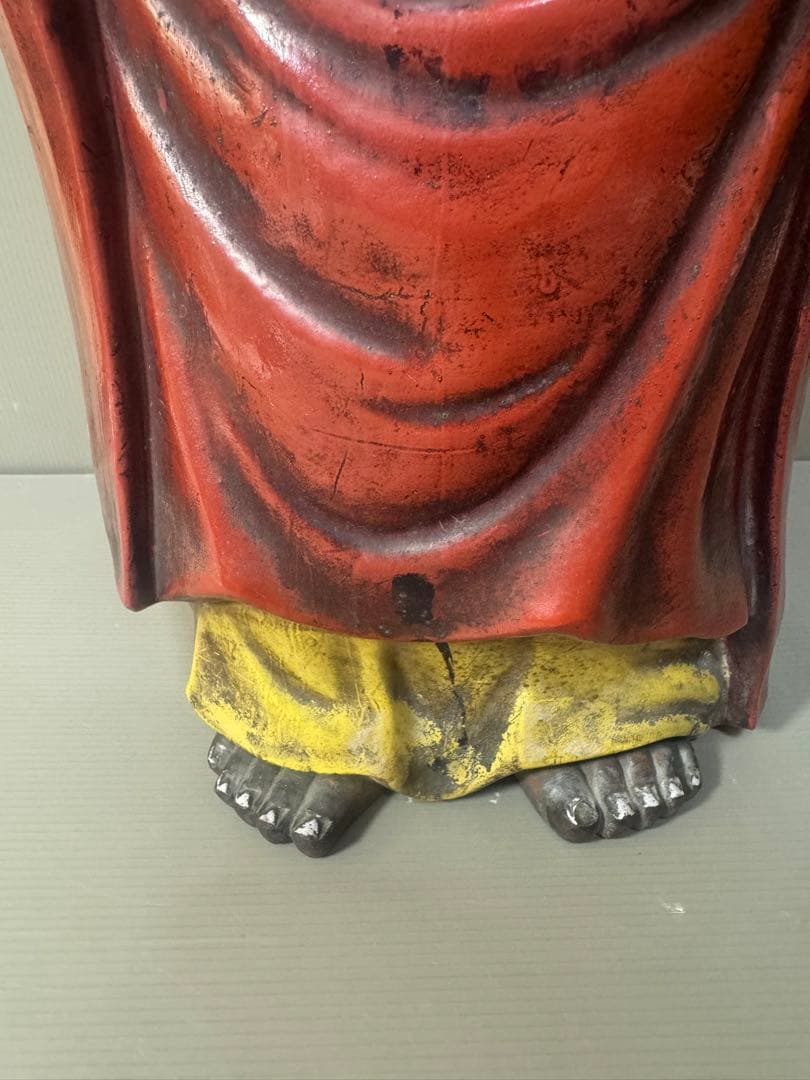 2392 九谷焼　達磨大師像   置物　仏教美術  時代物