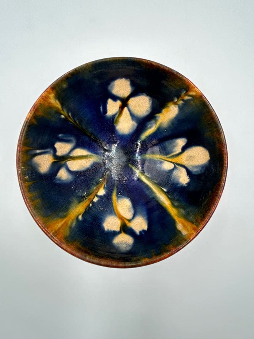 ★0058宋時代 洛阳雷村窯 三彩釉碗 ★茶道具 茶器 古美術