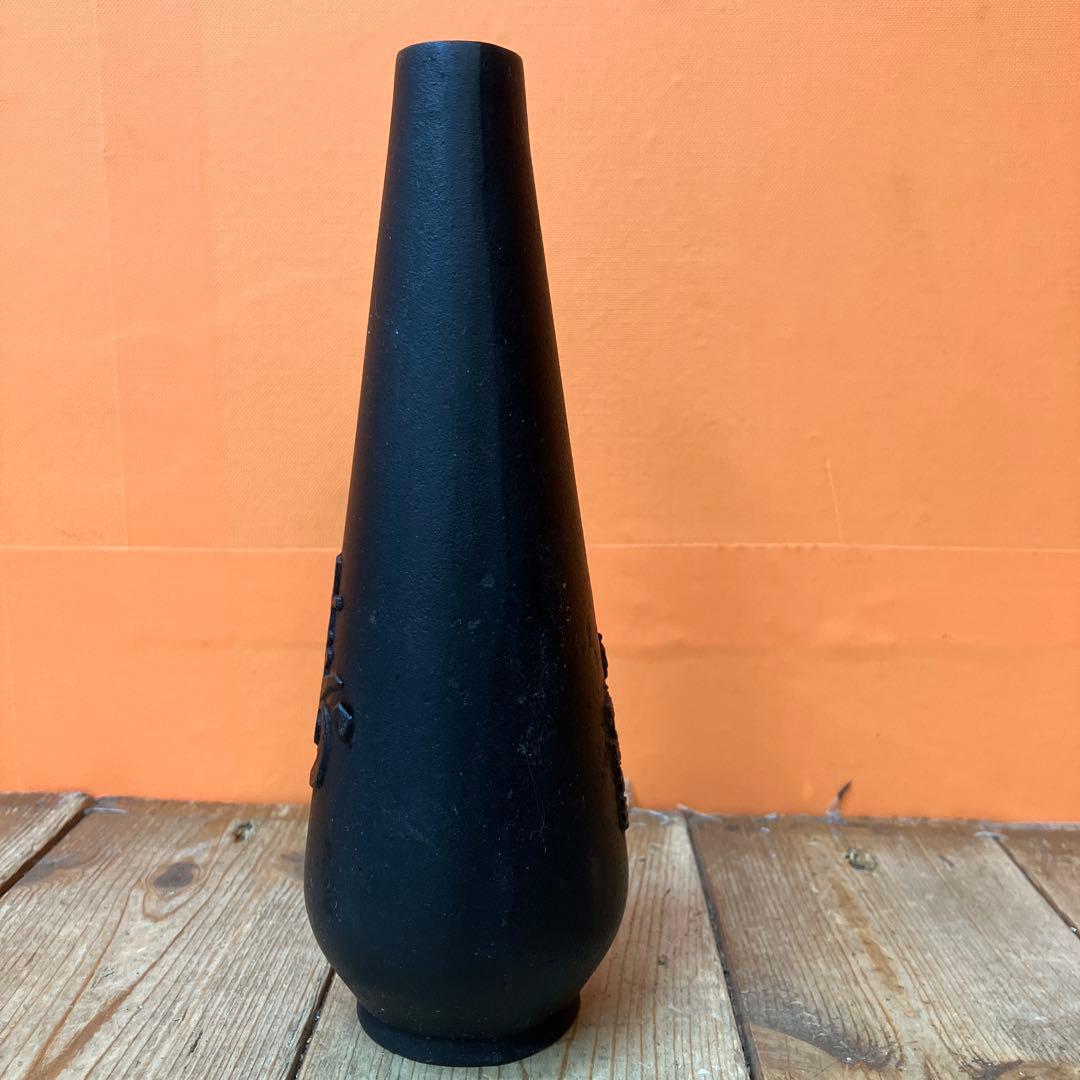 C-壁 南部鉄器 鋳物 鉄瓶 寿 一輪挿し 花瓶 花器 和モダン 和室インテリア