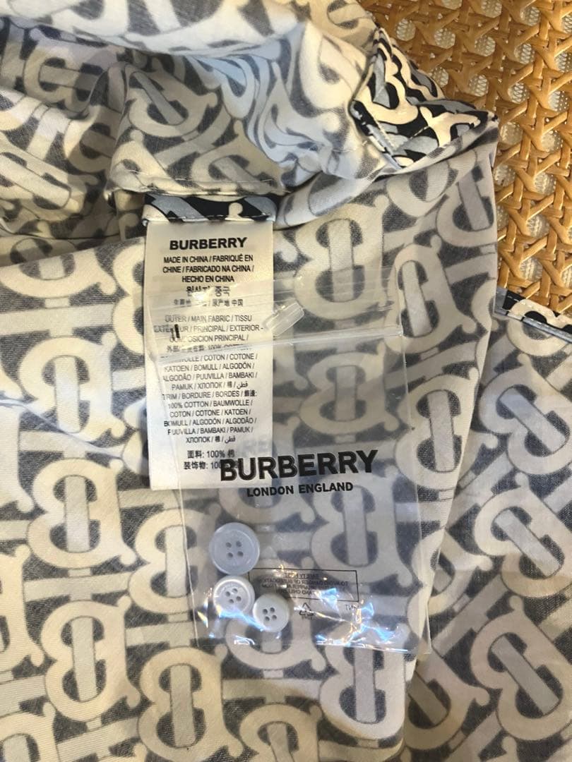 【美品】BURBERRY TBモノグラムシャツ