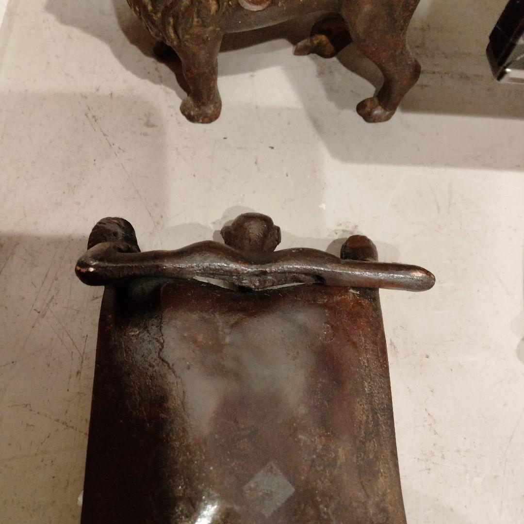 20s 30s レア ビンテージ デビル スカル トレイ ホルダー アンティーク