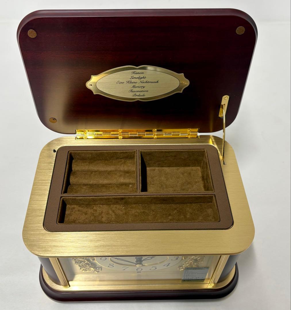 SEIKO EMBLEM HW449B 高級時計 オルゴール ジュエリーボックス