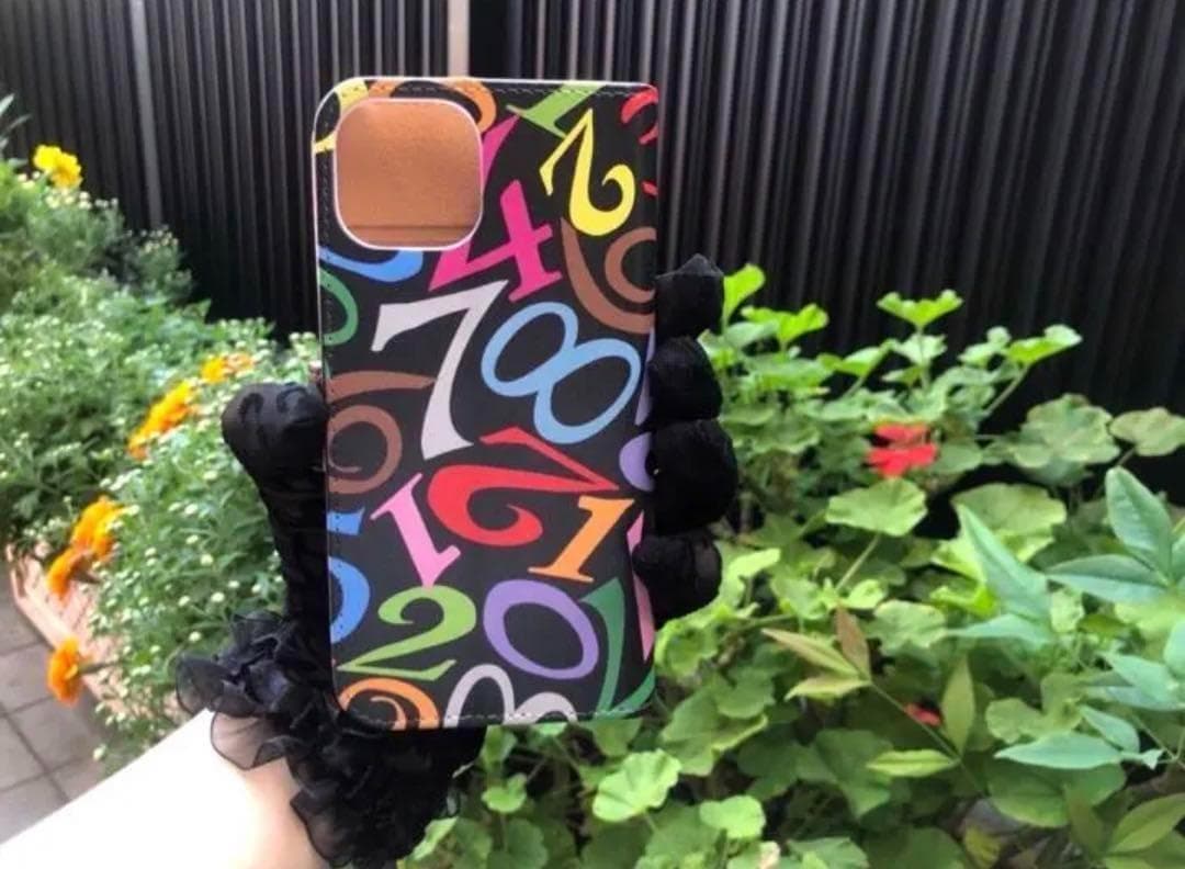 オリジナル　iPhone15ケースSE3 13 14 数字モード系　管理D-2