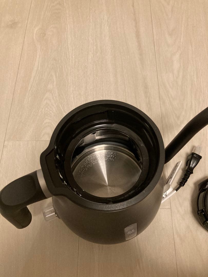 象印電気ケトル 細口タイプ 0.8L セピアブラック