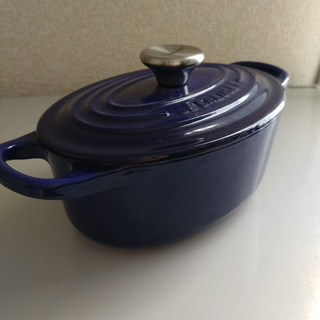 【レアカラー】ルクルーゼ ココット オーバル インディゴブルー