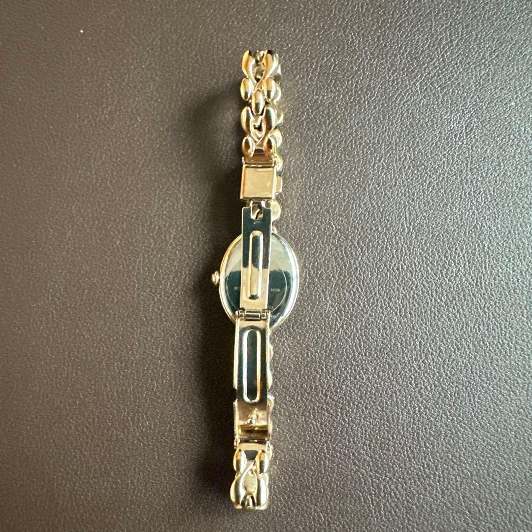 ブレスレットウォッチ シチズンエコドライブ 白蝶貝ゴールド【美品】