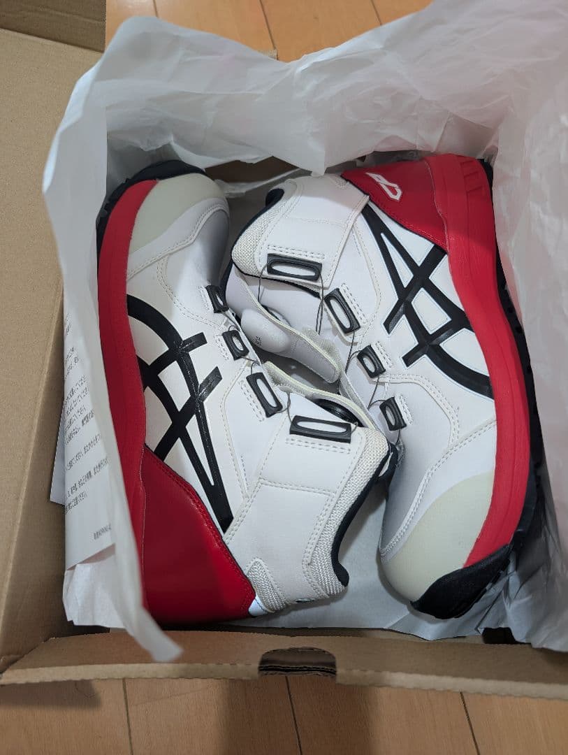 新品 asics アシックス 安全靴 26cm ハイカット ウィンジョブ