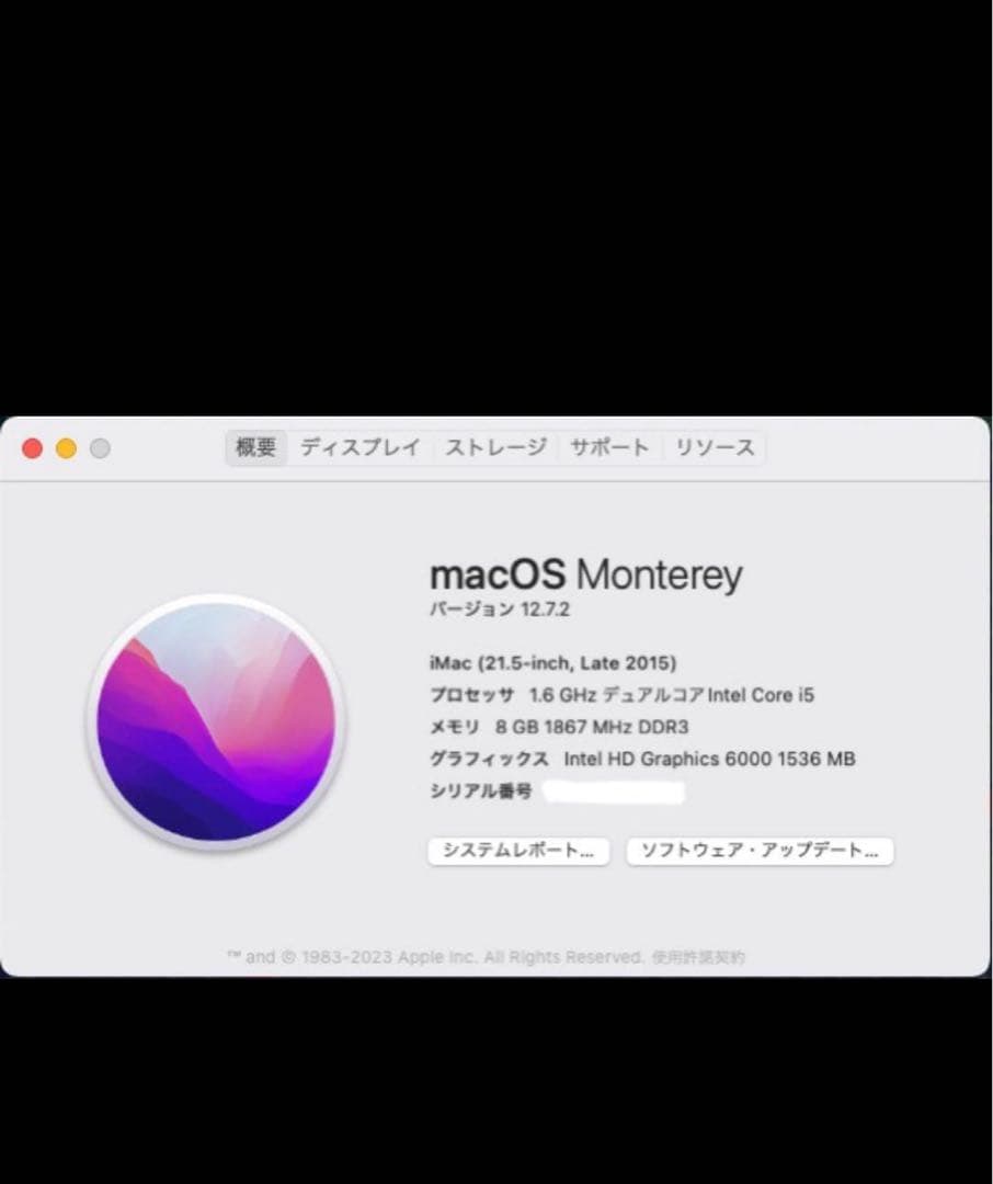 Apple iMac 21インチ シルバー 本体と付属品