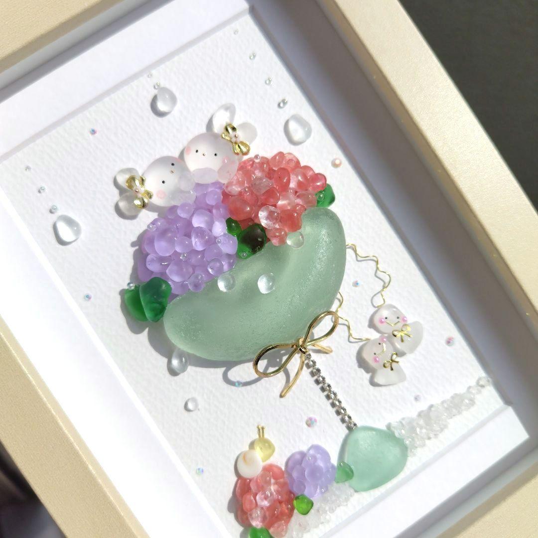 シーグラスアート『 雨があがったら•*¨*•.¸♬︎Cocktail』