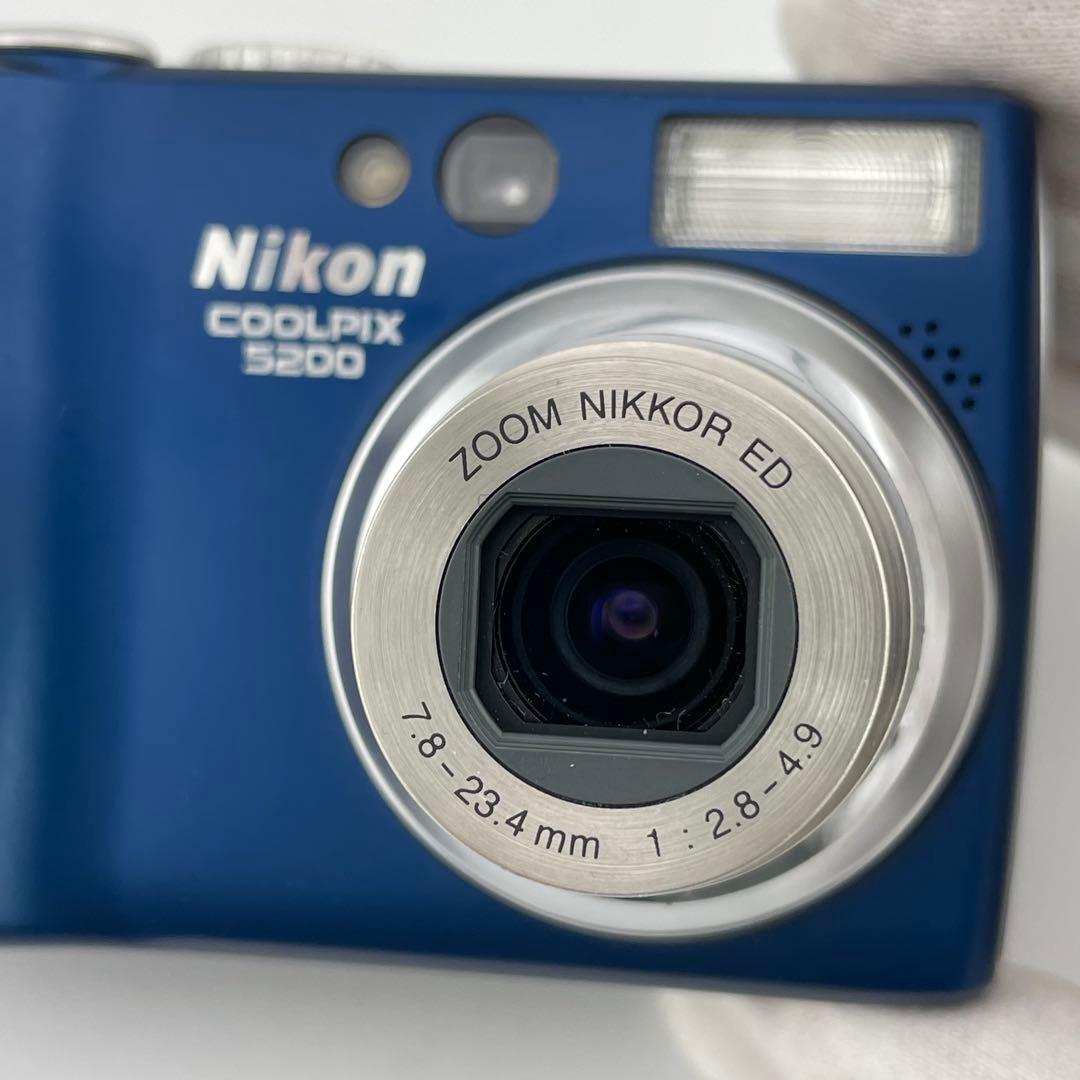 実写美⭕️美品【動作確認済】Nikon COOLPIX 5200 ブルー
