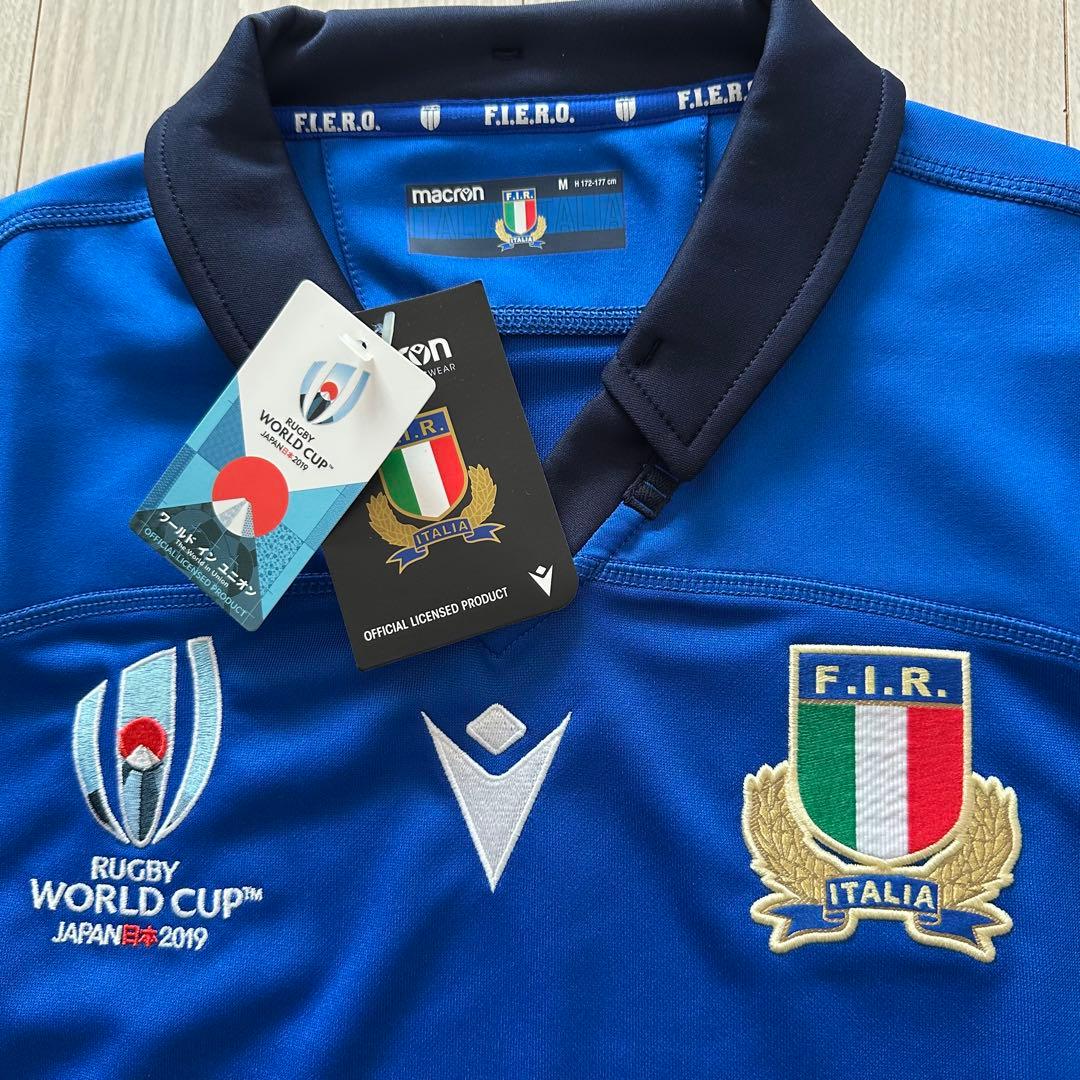 マクロン　イタリア代表　ラグビージャージ　　W杯　2019年　Mサイズ