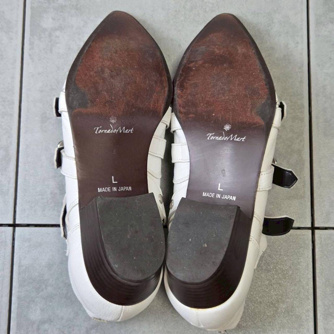 希少 TORNADO MART トリプルベルテッド ハーフブーツ