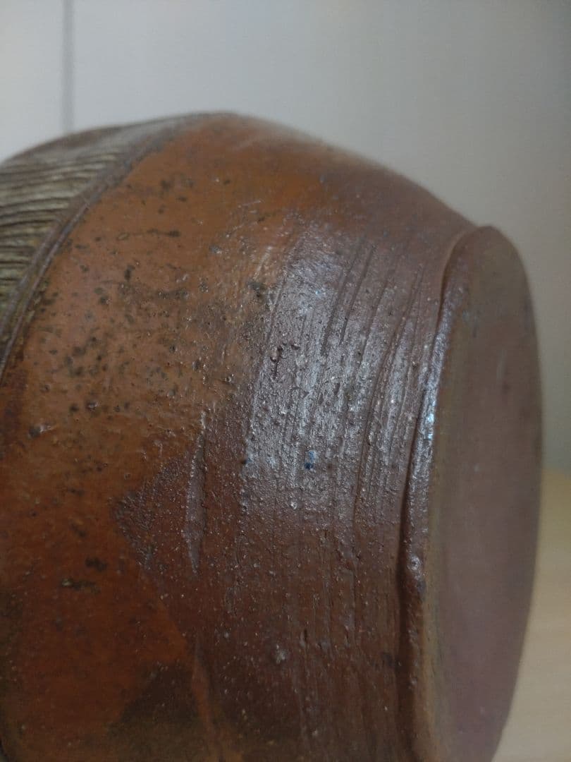 【伝世品　江戸時代1772年〜1840年】平沢九朗　水指　三島耳付　二代九朗識箱