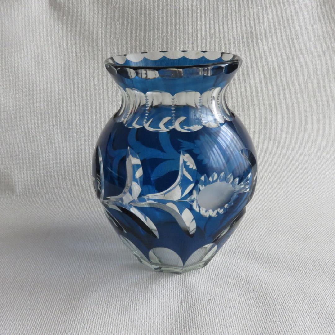 切子　花瓶　アンティーク