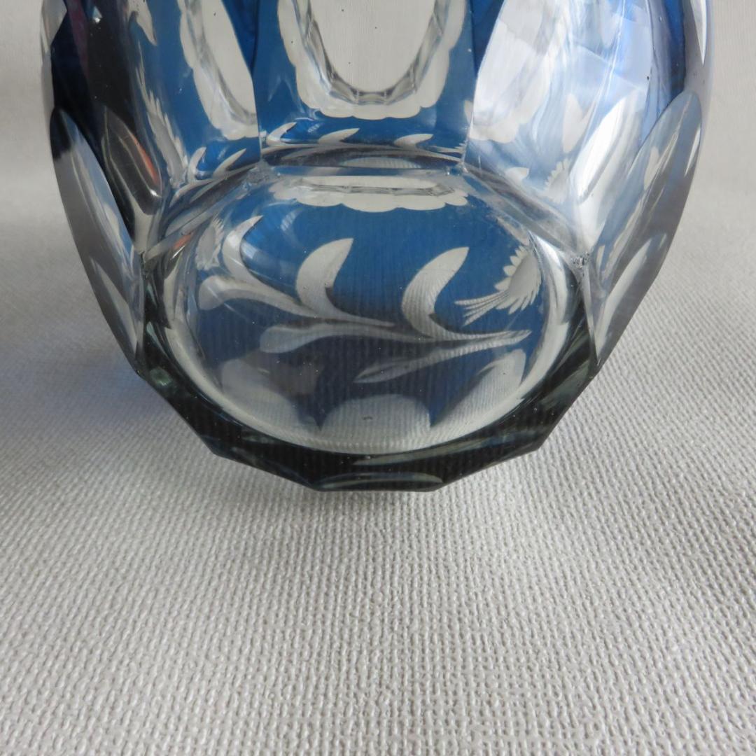 切子　花瓶　アンティーク