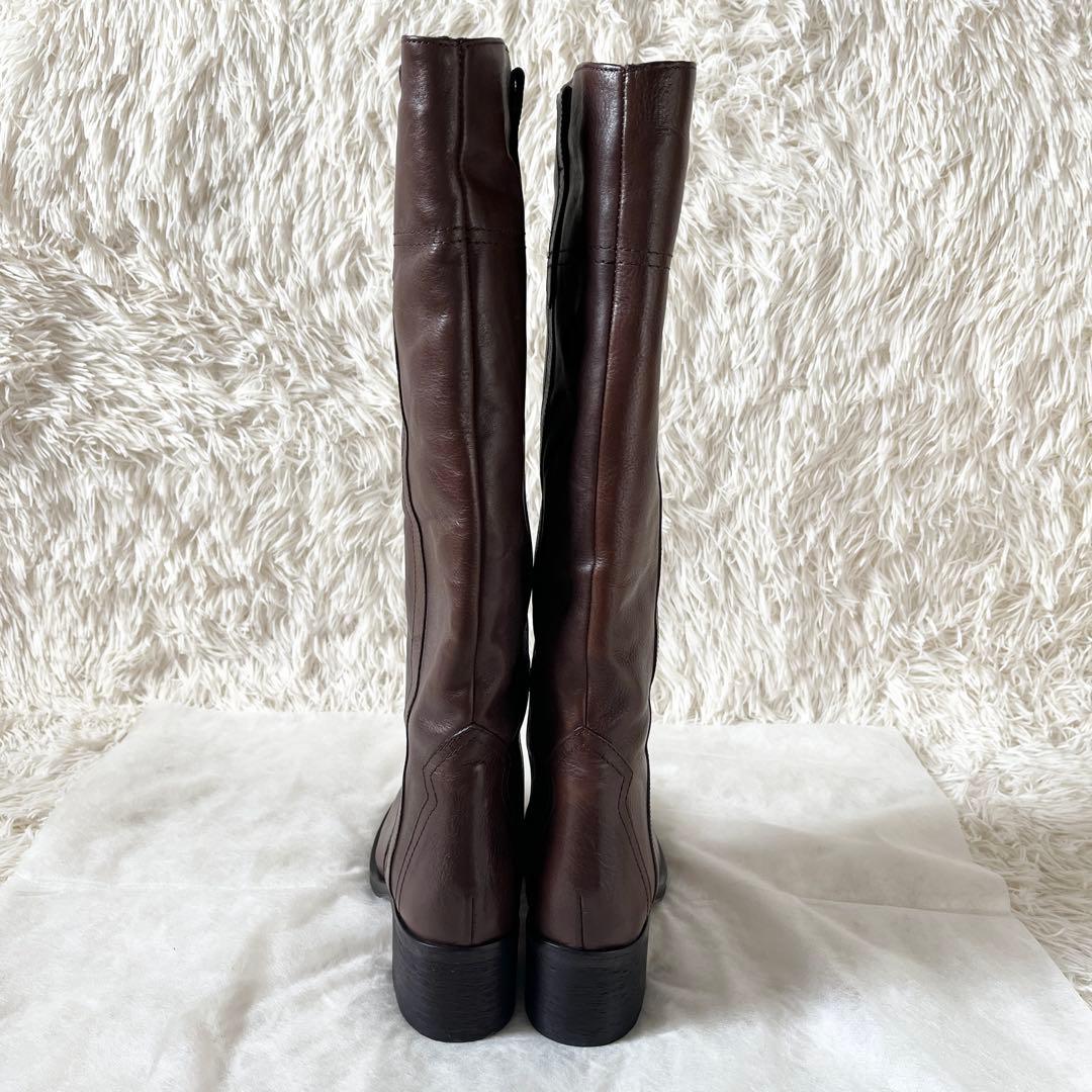 ⭐️未使用級⭐️　ファビオルスコーニ　ロングブーツ　ジョッキーブーツ　ブラウン