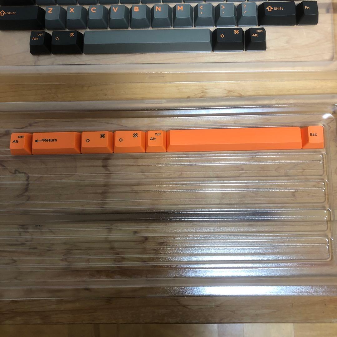 hhkb DOMIKEY カスタムキーキャップセット グレーオレンジ
