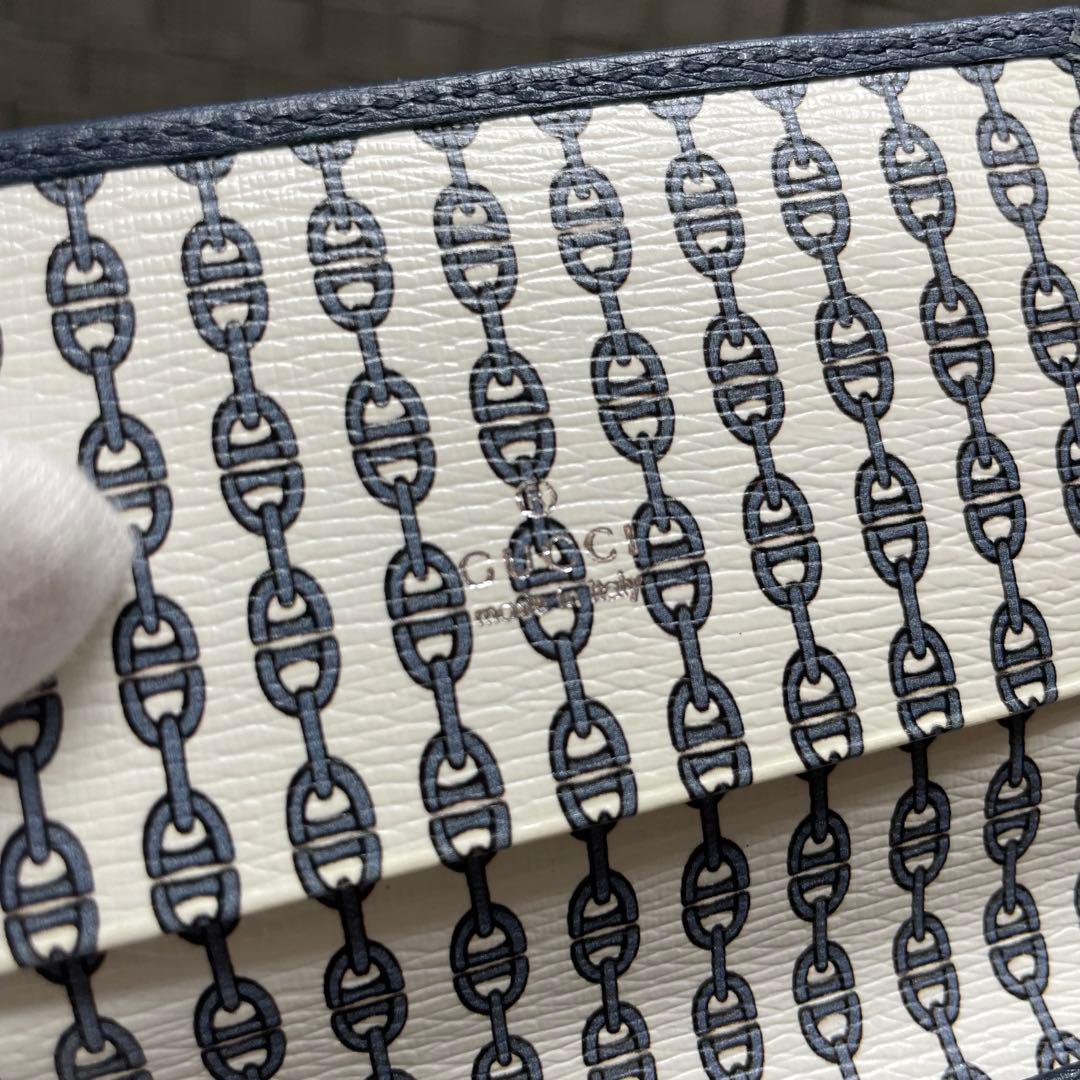 GUCCI ネイビー レザー 名刺入れ