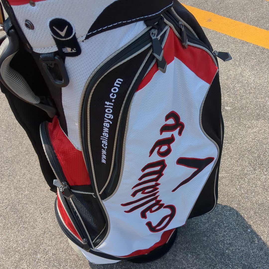 Callaway キャディバッグ ホワイト/レッド/ブラック