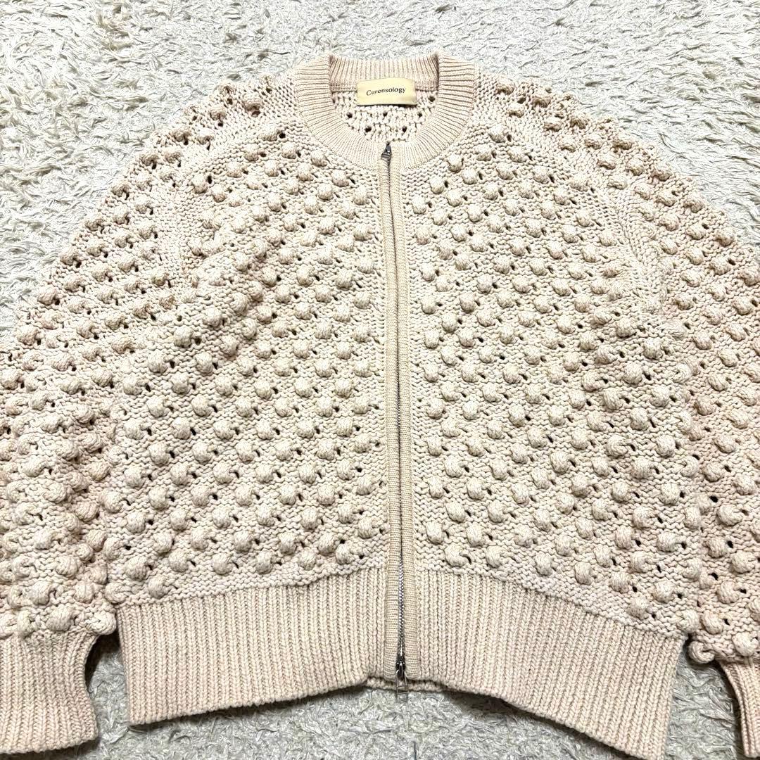 25SS完売品　極美品　Curensology ポコポコアミニットカーディガン