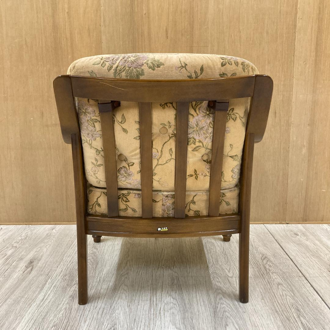 【カリモク】オールド　コロニアル アームチェア　1人掛けソファ 椅子 ①