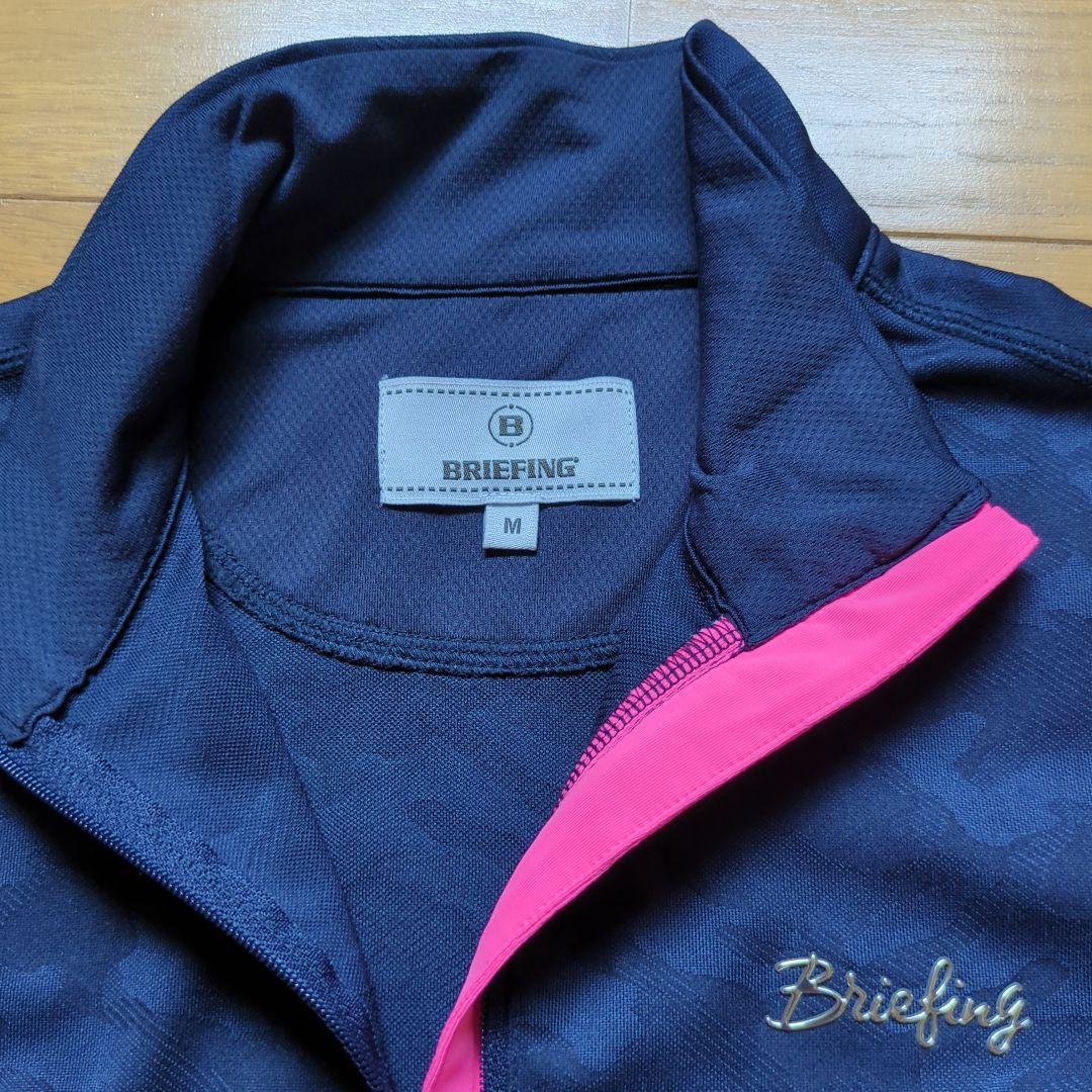 BRIEFING ブリーフィング　ハーフジップ　ハイネック　長袖シャツ　迷彩