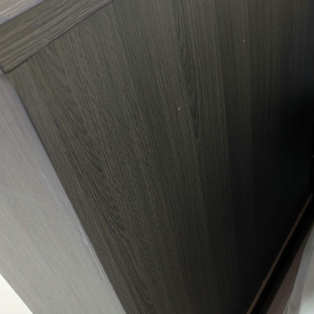 【新品未使用】 ホワイト ダークブラウン チェスト 5段 幅80cm