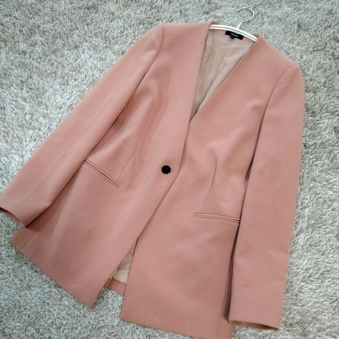 美品◆Theory セオリー Waist Tab JKT ノーカラージャケット