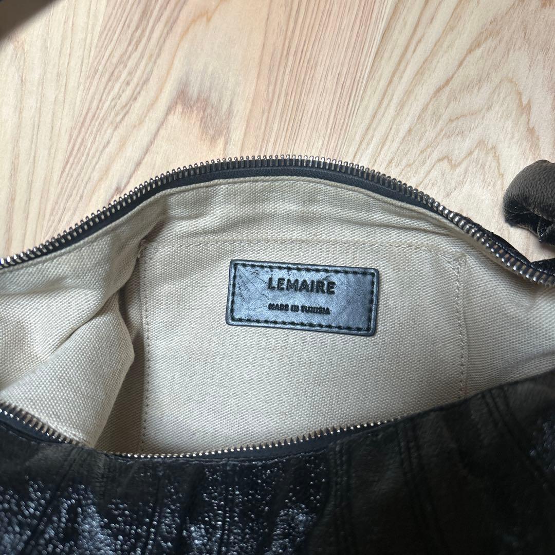 LEMAIRE ブラックショルダーバッグ