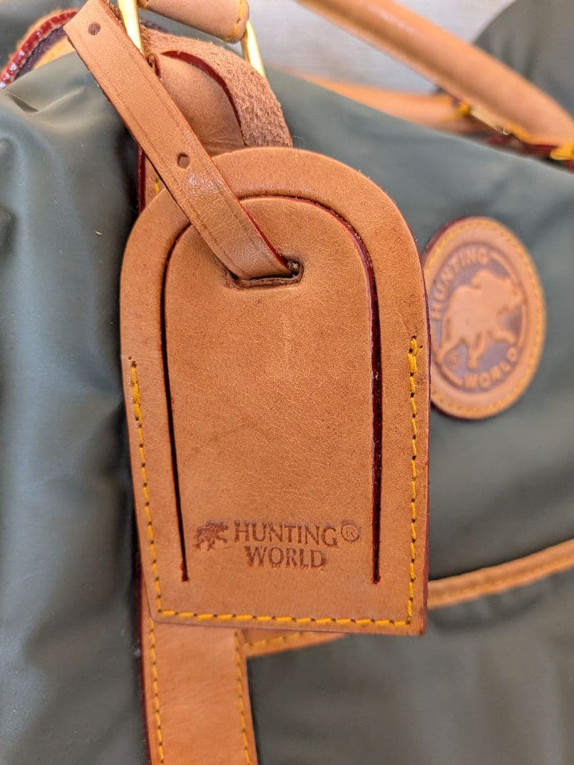 HUNTING WORLD ボストンバッグ グレー