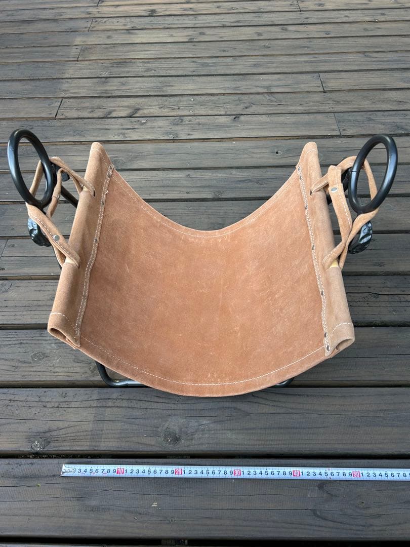 中古極上品　薪ストーブ用　ヴィンテージログラック&ログキャリー　薪置き